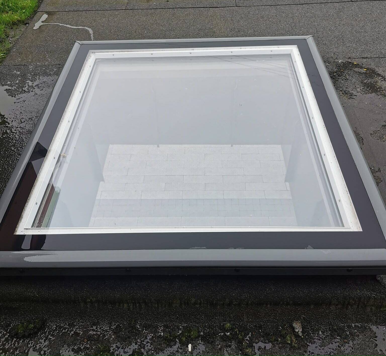 After professional window cleaning