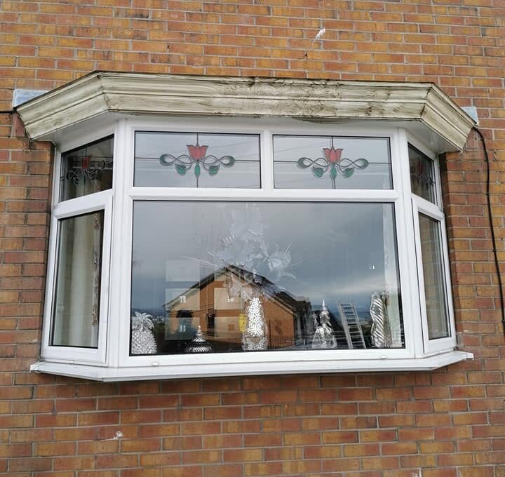 Before detailed window and window sill cleaning