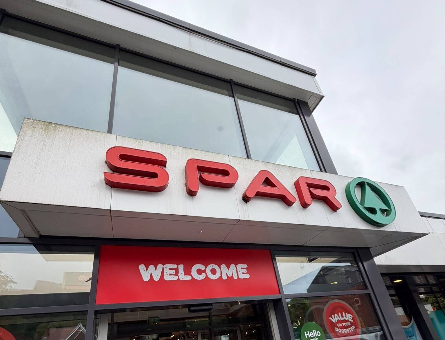 After professional signage cleaning for a commercial property