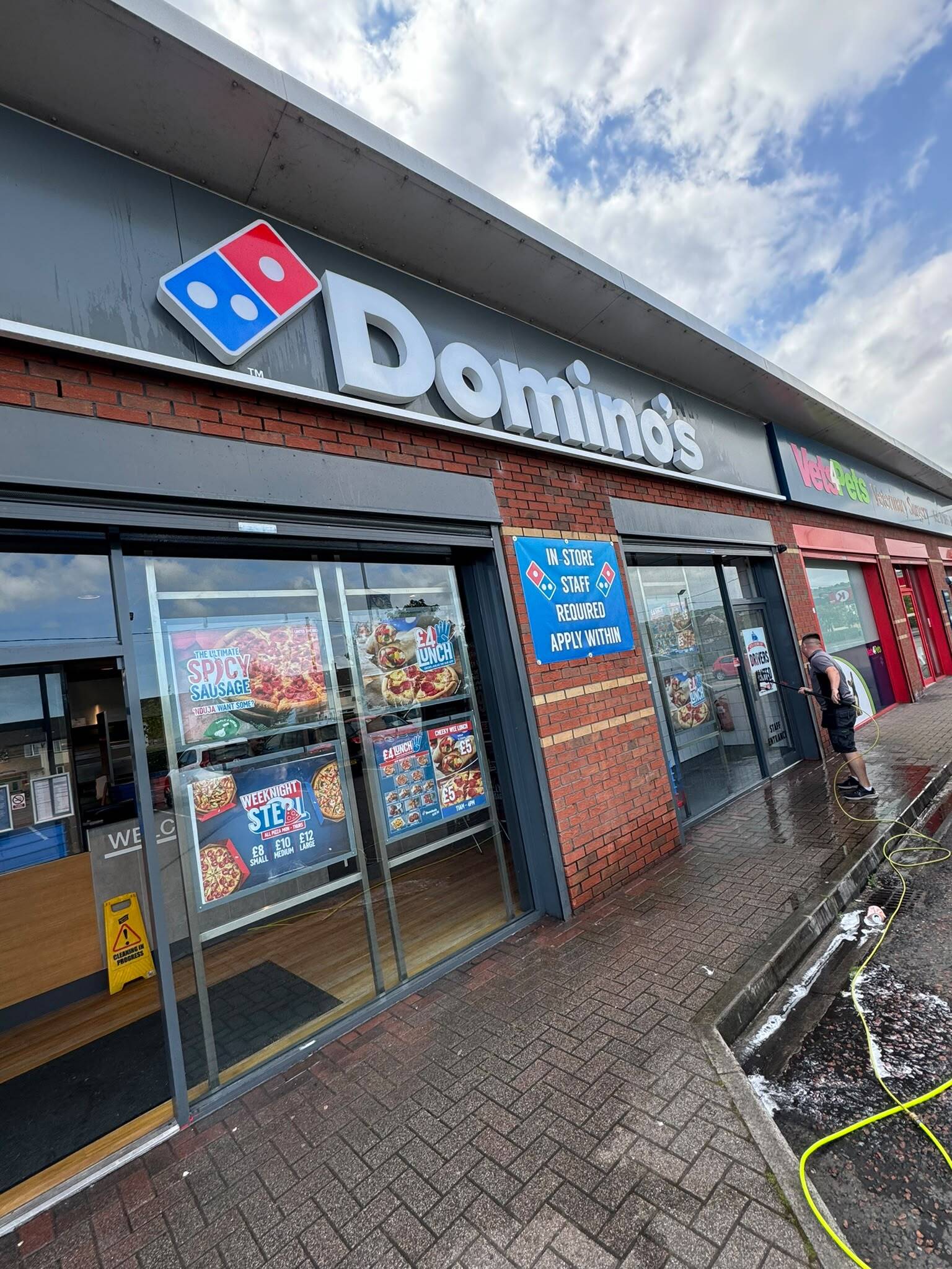 C-thru Window Cleaning Specialists cleaning Domino's